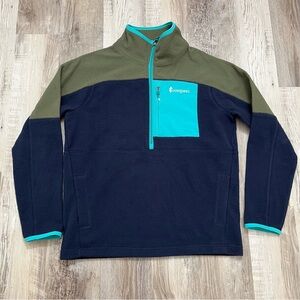 Cotopaxi 1/2 Zip Fleece Pullover Mens Medium Blue Green